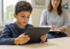 TDAH : un jeu vidéo sur ordonnance remboursé au Japon Enfant utilisant un jeu vidéo sur ordonnance contre le TDAH sur une tablette